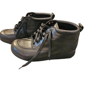 Drew PHOENIX PLUS Womens Barefoot Freedom Ankle Boot Size 11 W Black Lace Up